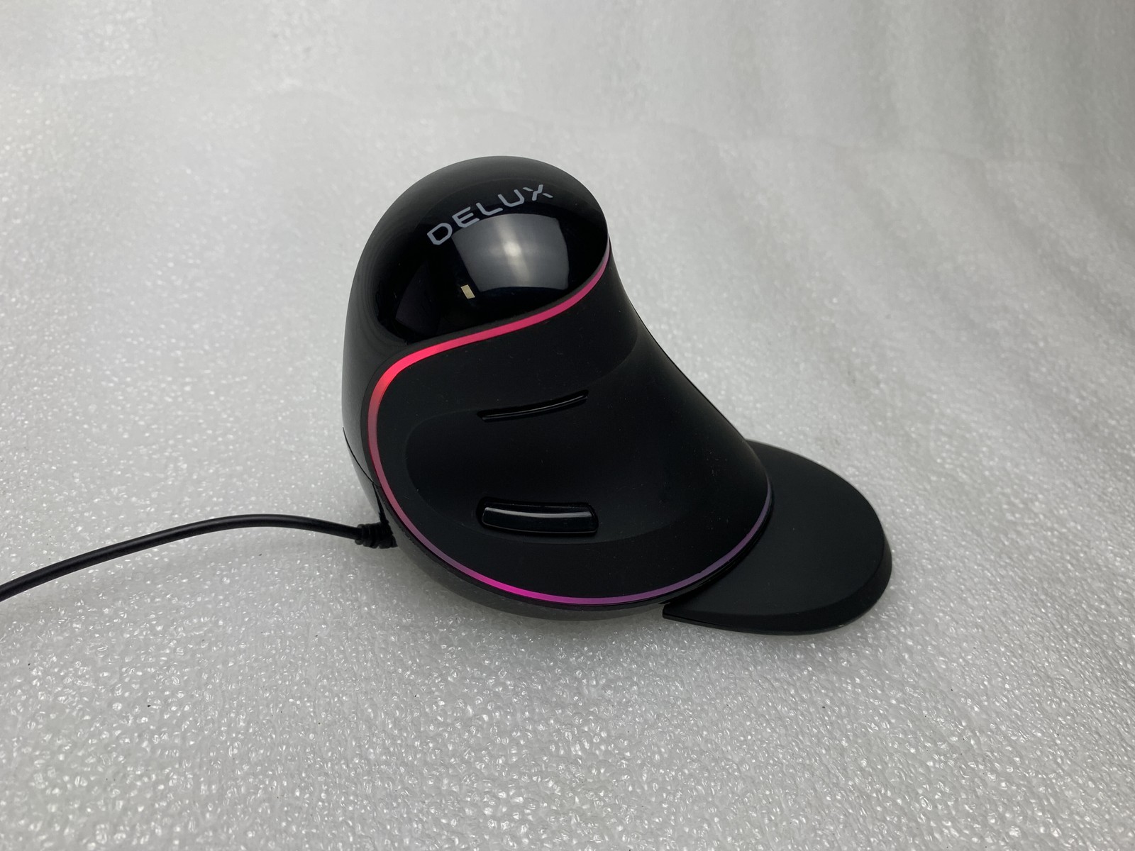 DELUX M618PLUS (RGB light) wired ergonomic vertical computer mouse