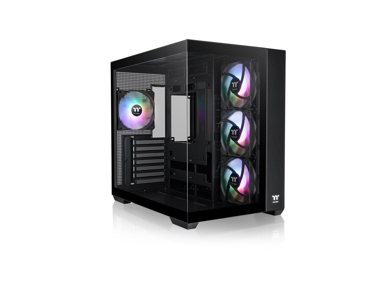 Thermaltake View 380 TG ARGB Black ATX Case; 4x120mm ARGB Fans Included;
