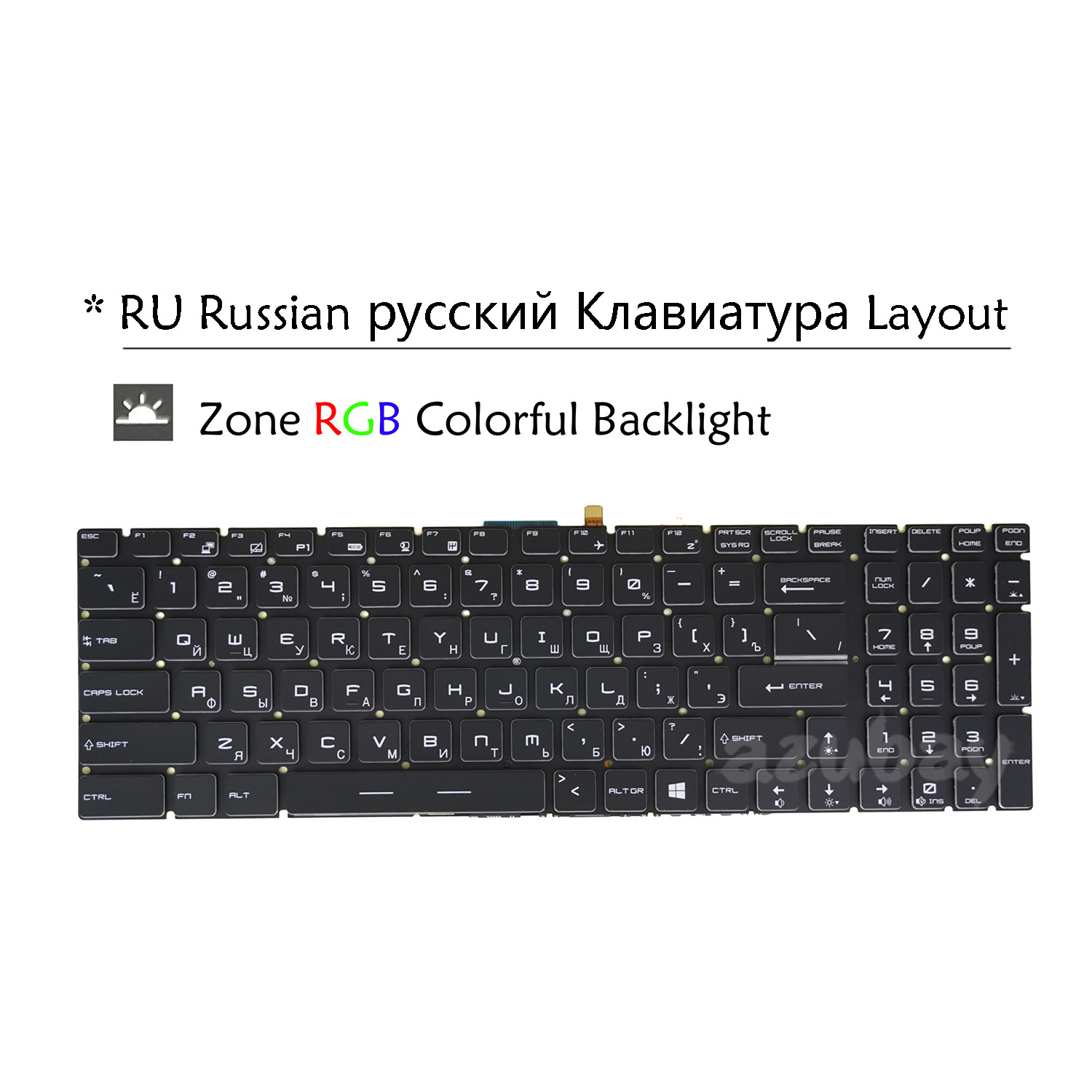 RU Russian Keyboard For MSI GP63 GP73 GS60 GS63VR GS70 GS72 GS73VR RGB Backlit