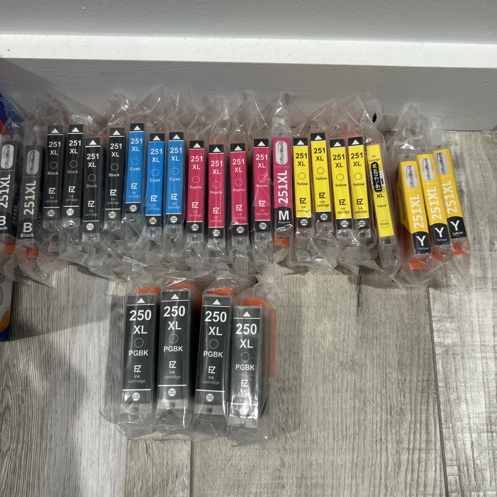 Inkjet corner, Ink Cartridges C250XL & C251XL Lot Of 26 New