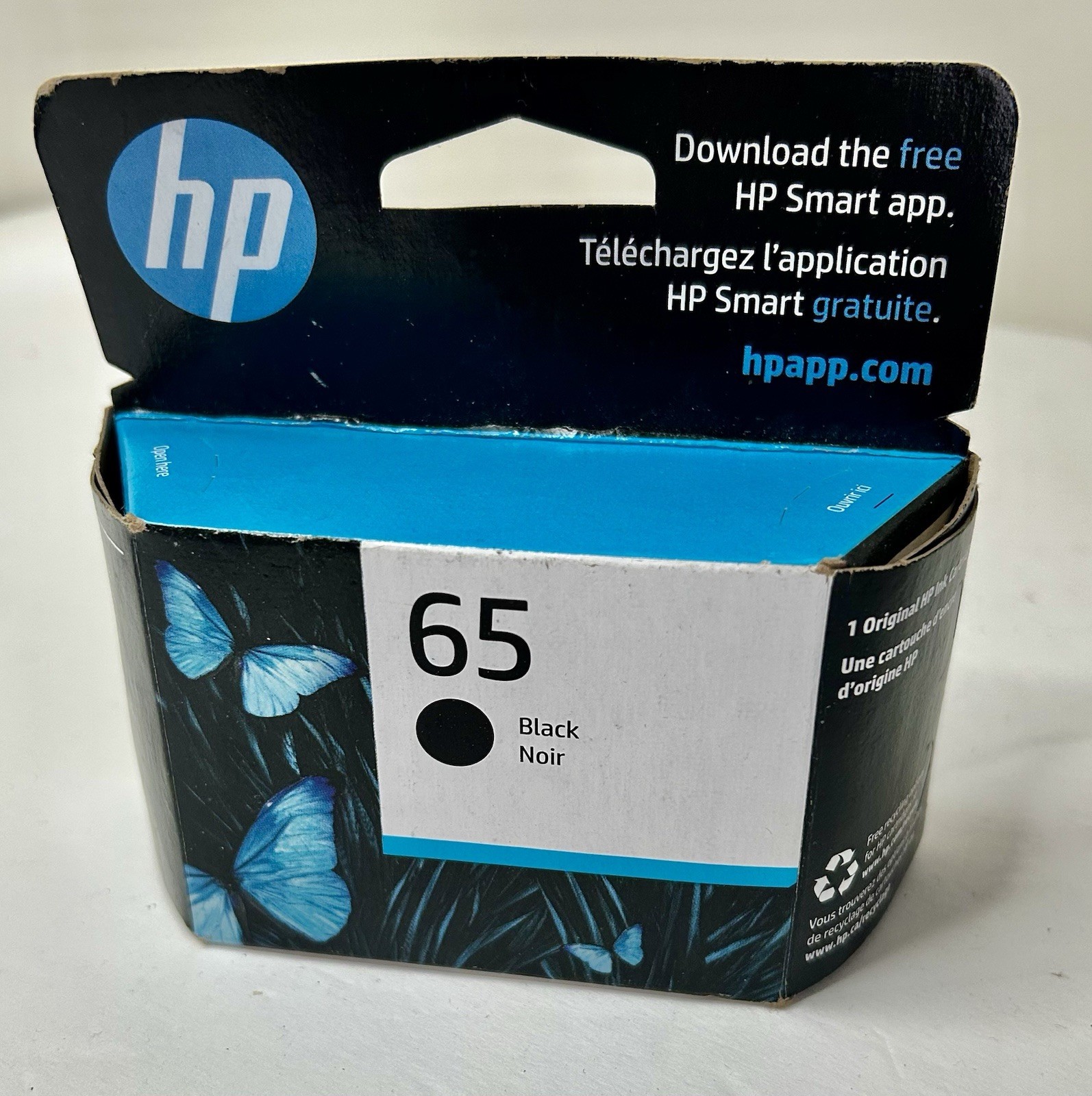Genuine New OEM HP 65 Black Ink Noir Cartridge N9K02AN - EXP 2023