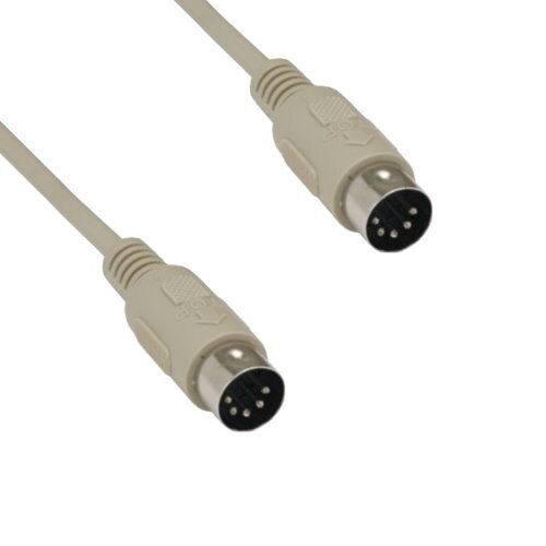10PCS 10\' DIN5 5 Pin Male to Male Cable 28 AWG Shielded AT Type Keyboard to PC