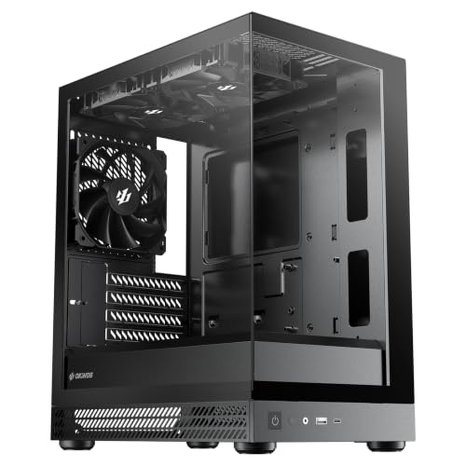 Okinos Aqua UNO Micro ATX Case, No Radiator Support, Max GPU Length 309mm, Qu...