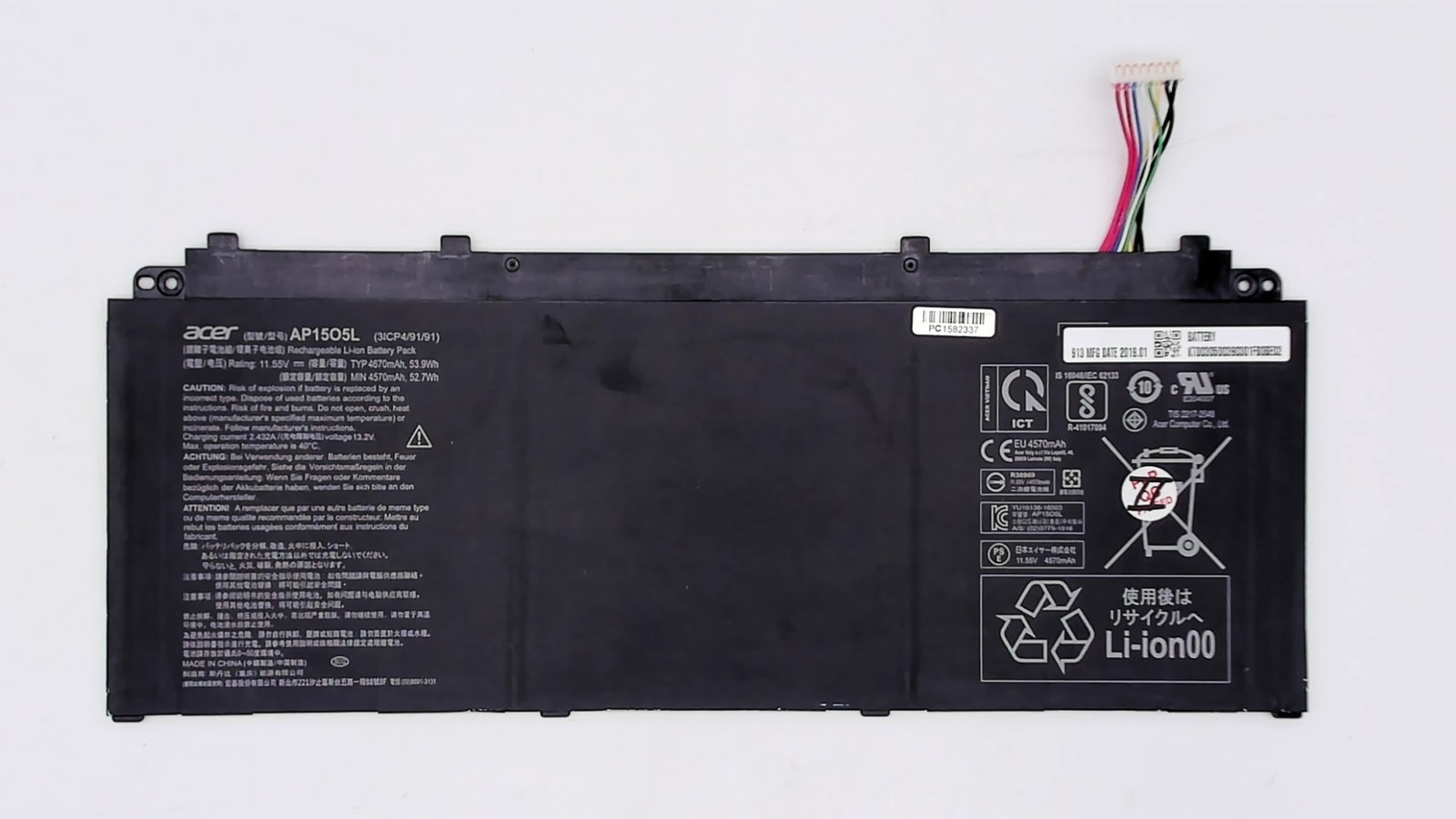 Genuine Acer KT.00305.003 Laptop Battery For Acer Swift 1 Swift 5 Spin 5 Aspire