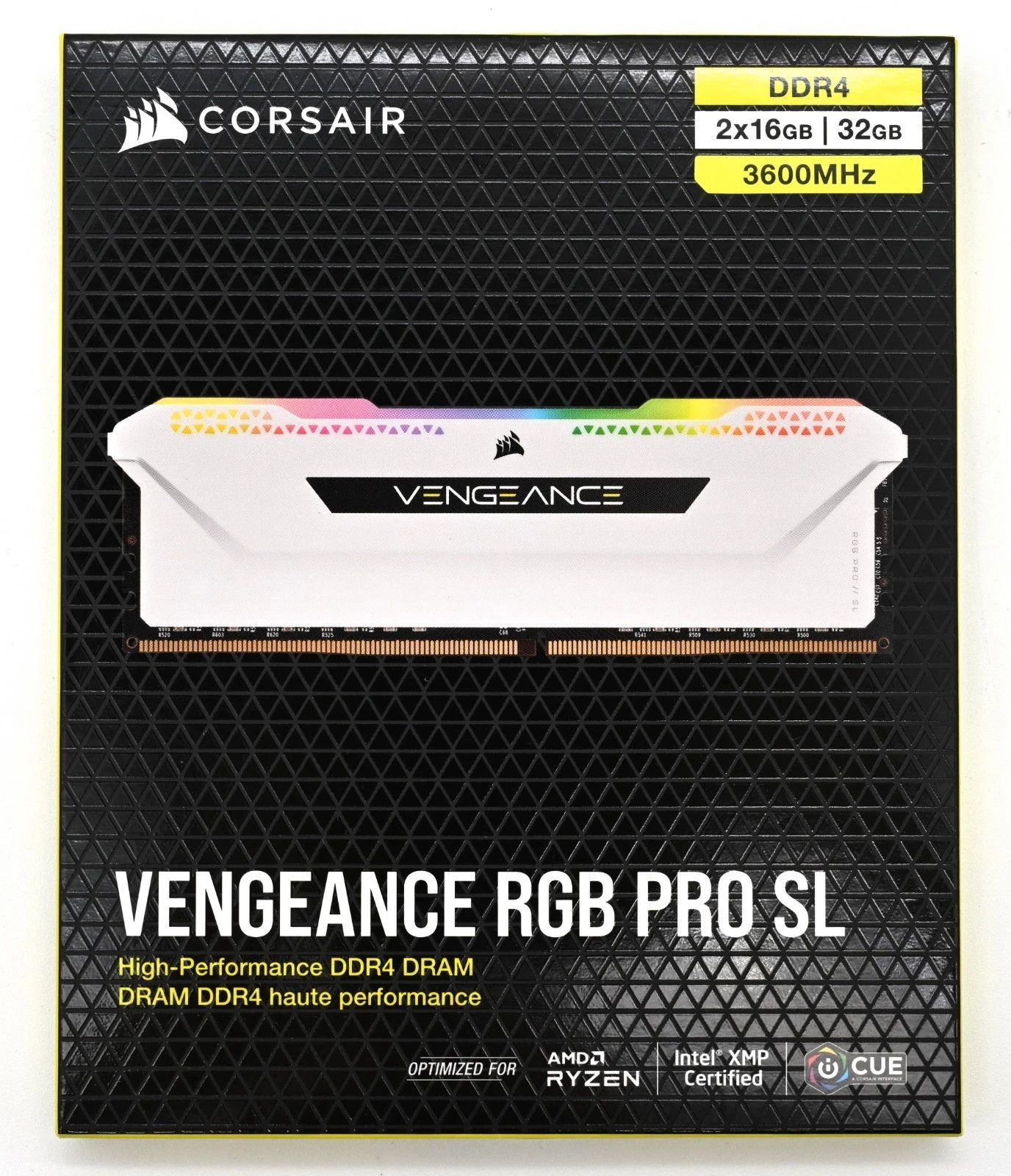 Corsair 32GB (2x16GB) DDR4 3600MHz Vengeance RGB Pro SL Ram CMH32GX4M2D3600C18W