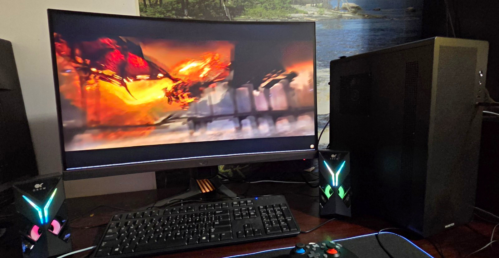 Custom Gaming Tower PC AMD FX-8350 32GB GTX 1080 Ti 1.8TB HDD