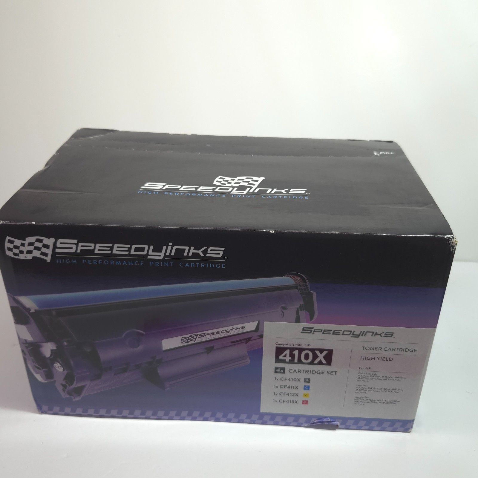 SpeedyInks Compatible Toner Replacement for HP 410X - Multicolor 4-Pack