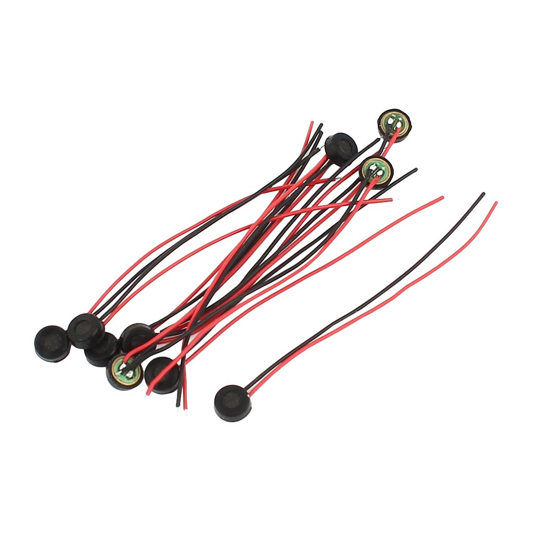 10 PCS 2 Wire Cable MIC   Electret Condenser Microphone 4.5 x 2mm