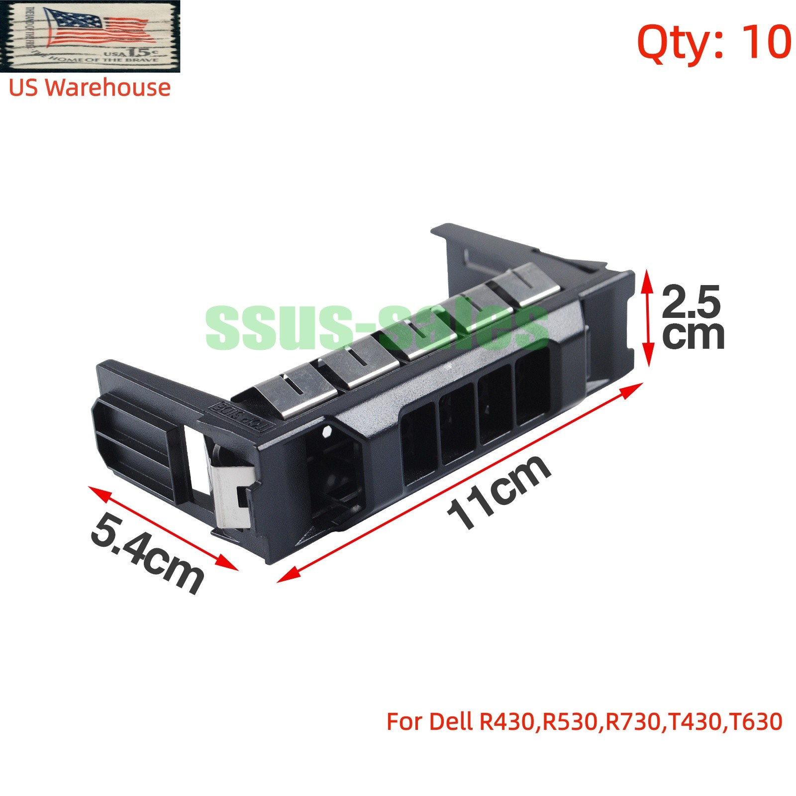 X10 For Dell 13th hard drive bay covers R430 R530 R730 xd T430 T530 4F7V1 Server