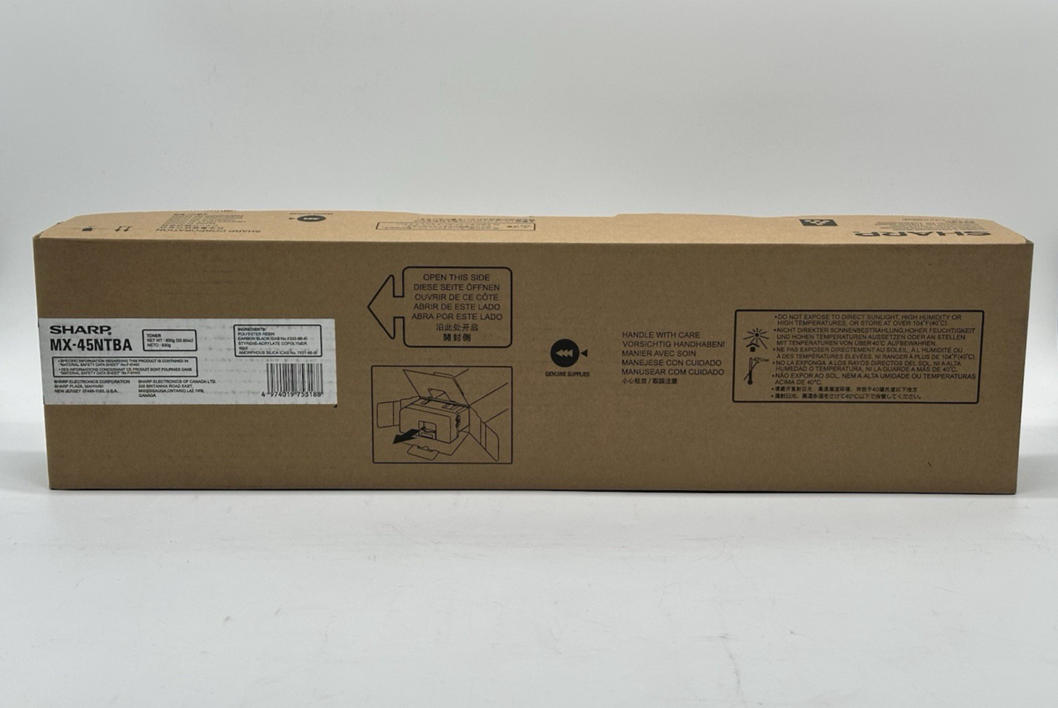 Genuine Sharp MX-45NTBA / MX45NTBA Black Toner Cartridge