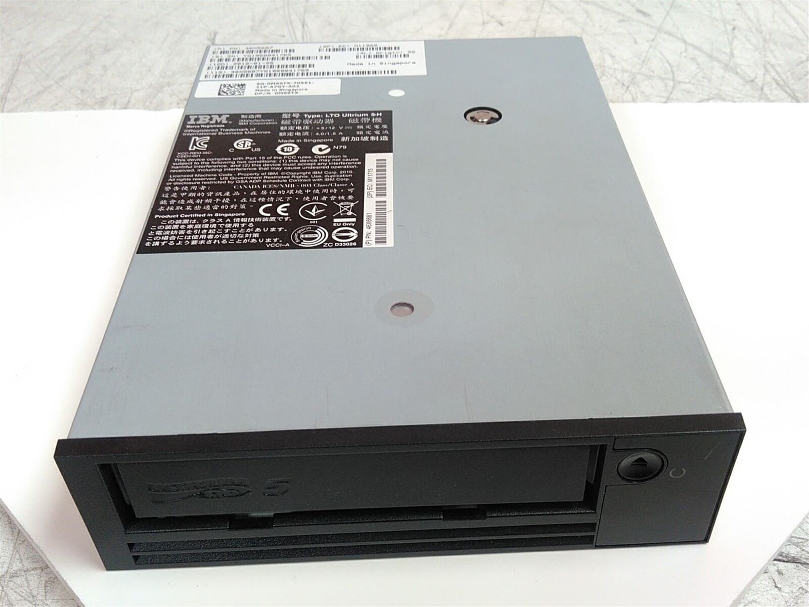 Defective IBM Dell 46X5687 M69TX LTO Ultrium 5-H Internal SAS Tape Drive AS-IS