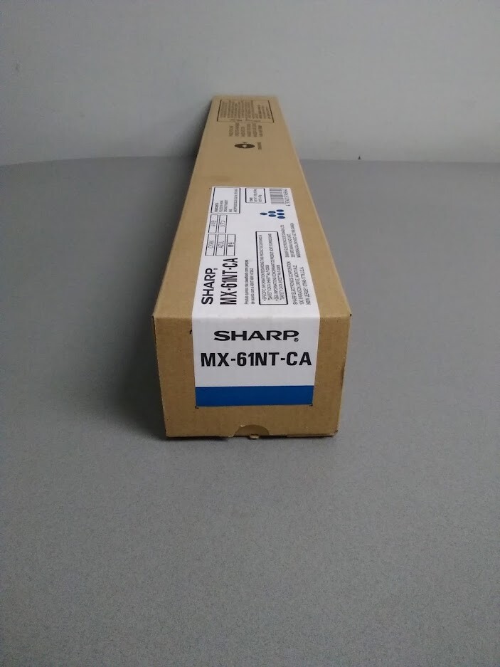 Sharp MX-61NT-CA (MX61NTCA) Cyan Toner Cartridge MX-2630N Genuine