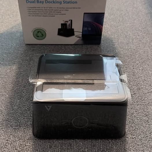 VSEVEN USB 3.0 Dual-Bay SATA Hard Drive Docking Station