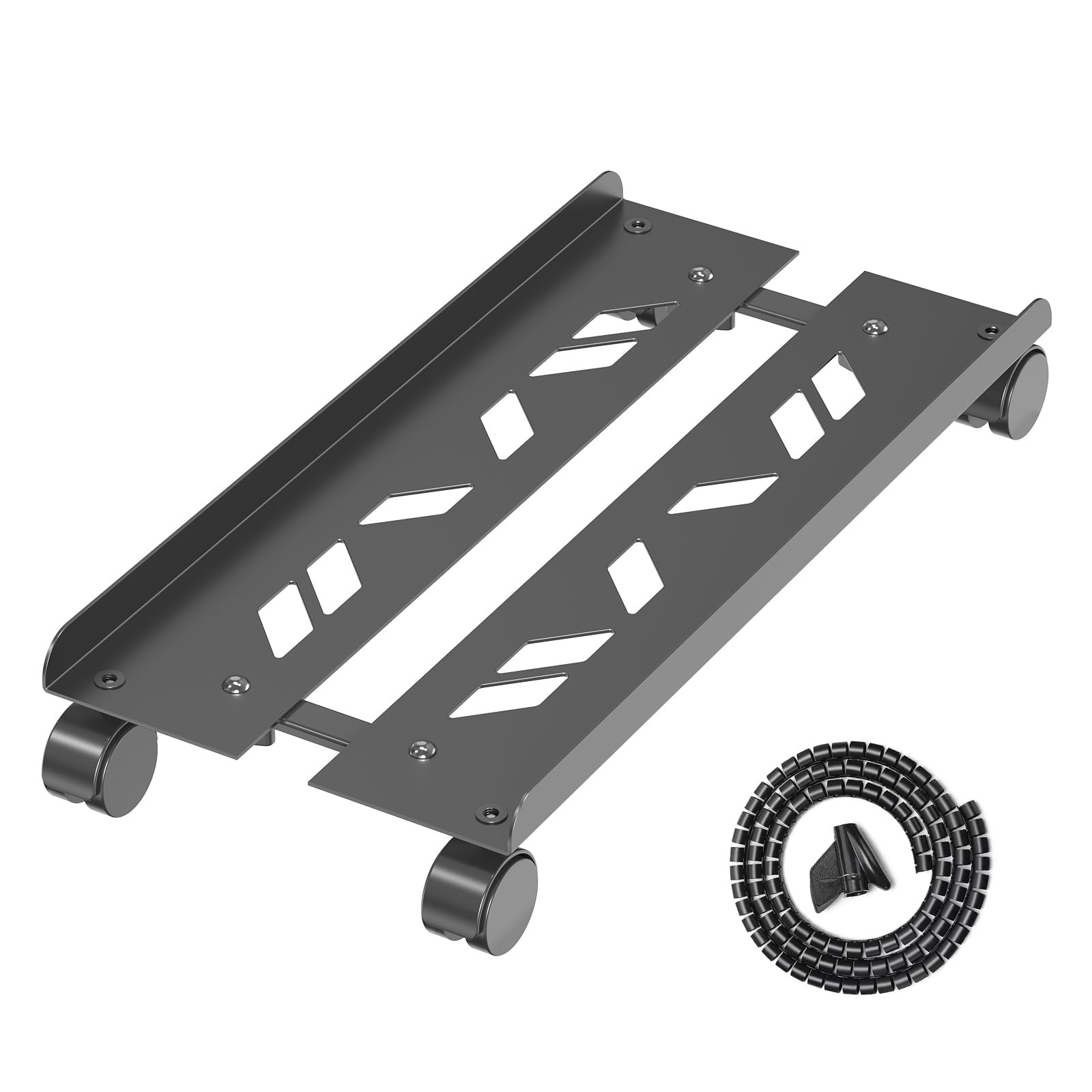 Hovadova Extra Large Computer Tower Stand, Mobile CPU Holder | Length 19.68 I...