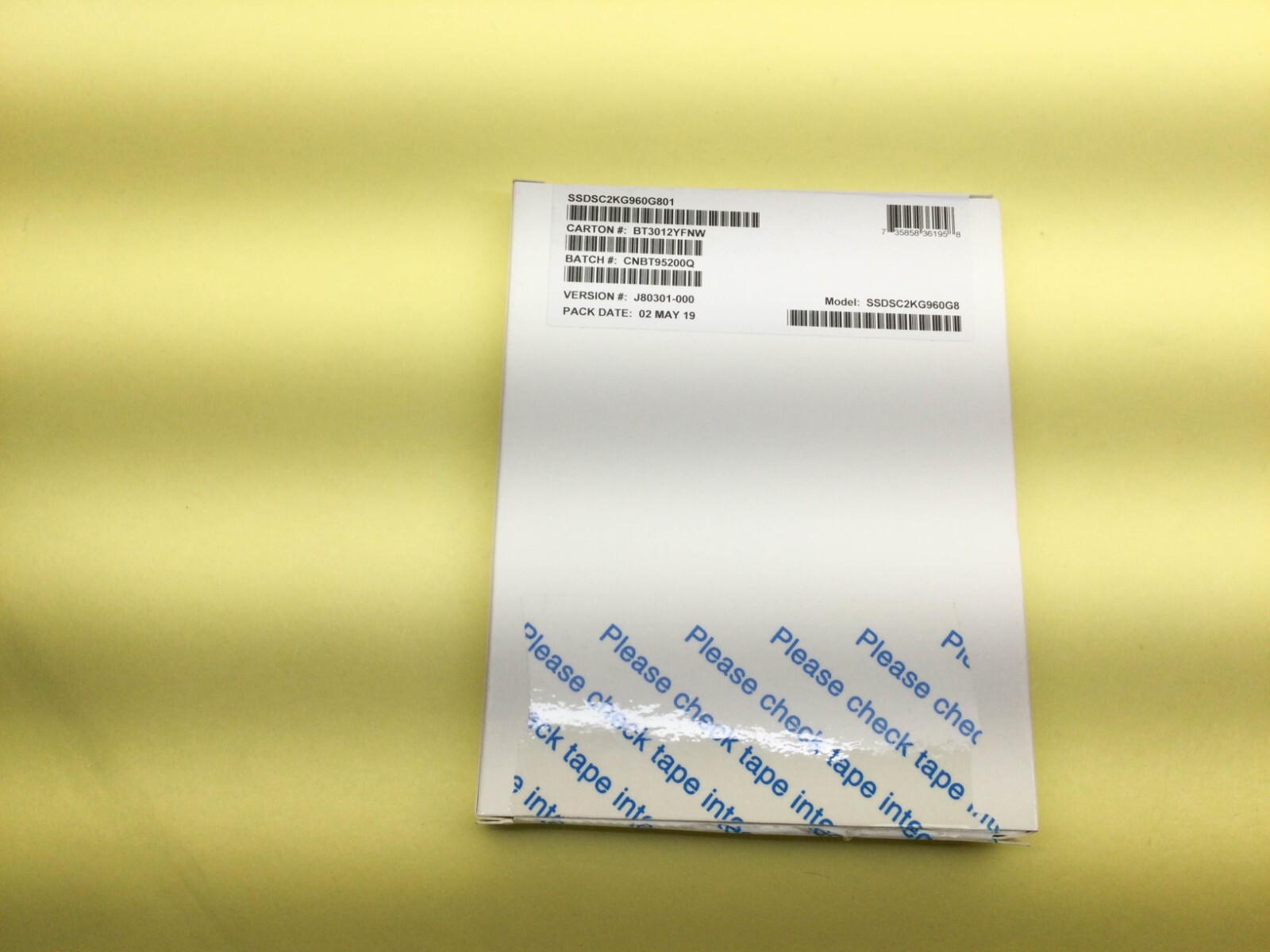 INTEL D3-S4610 SERIES 960GB SATA 6Gbps 2.5IN SSD SSDSC2KG960G8 New