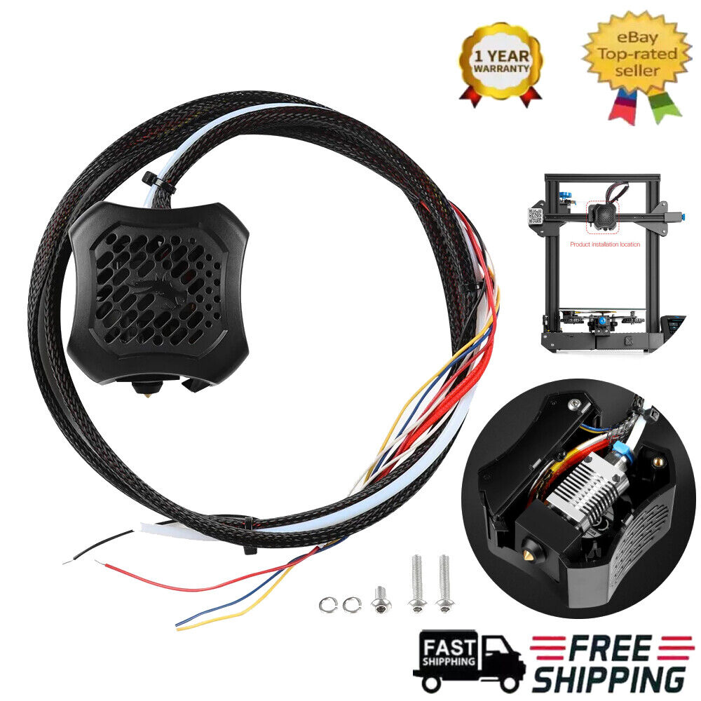 Creality Original Ender 3 V2 Full Assembled Hotend Kit,Nozzle Kit with Dual Fans