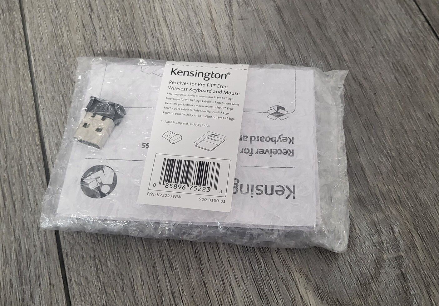 Kensington K75223WW Receiver for PRO-Fit Ergo Wireless Keyboard and Mouse
