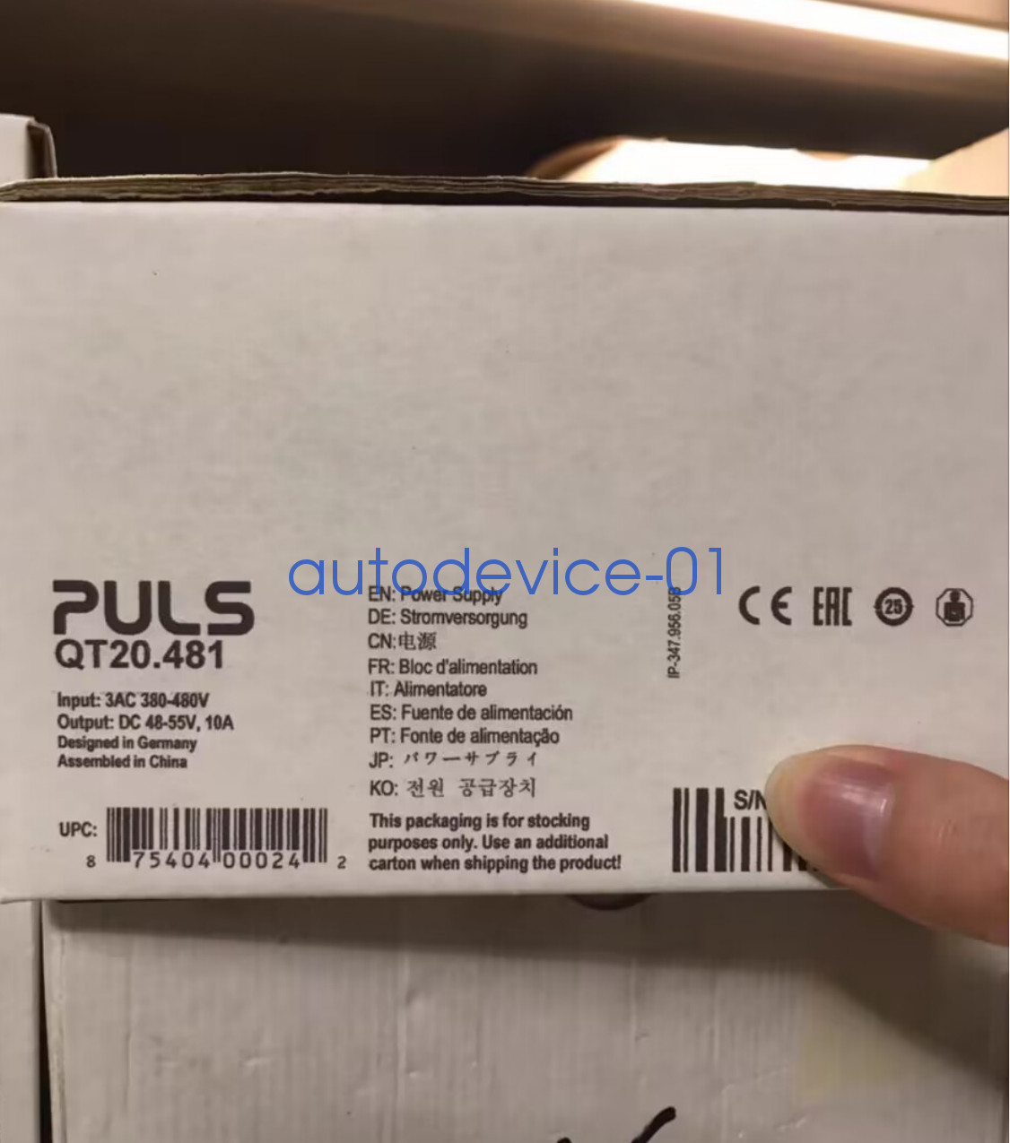 Puls QT20.481 Power Supply Output 48-55VDC In Box Brand  DHL/FedEx