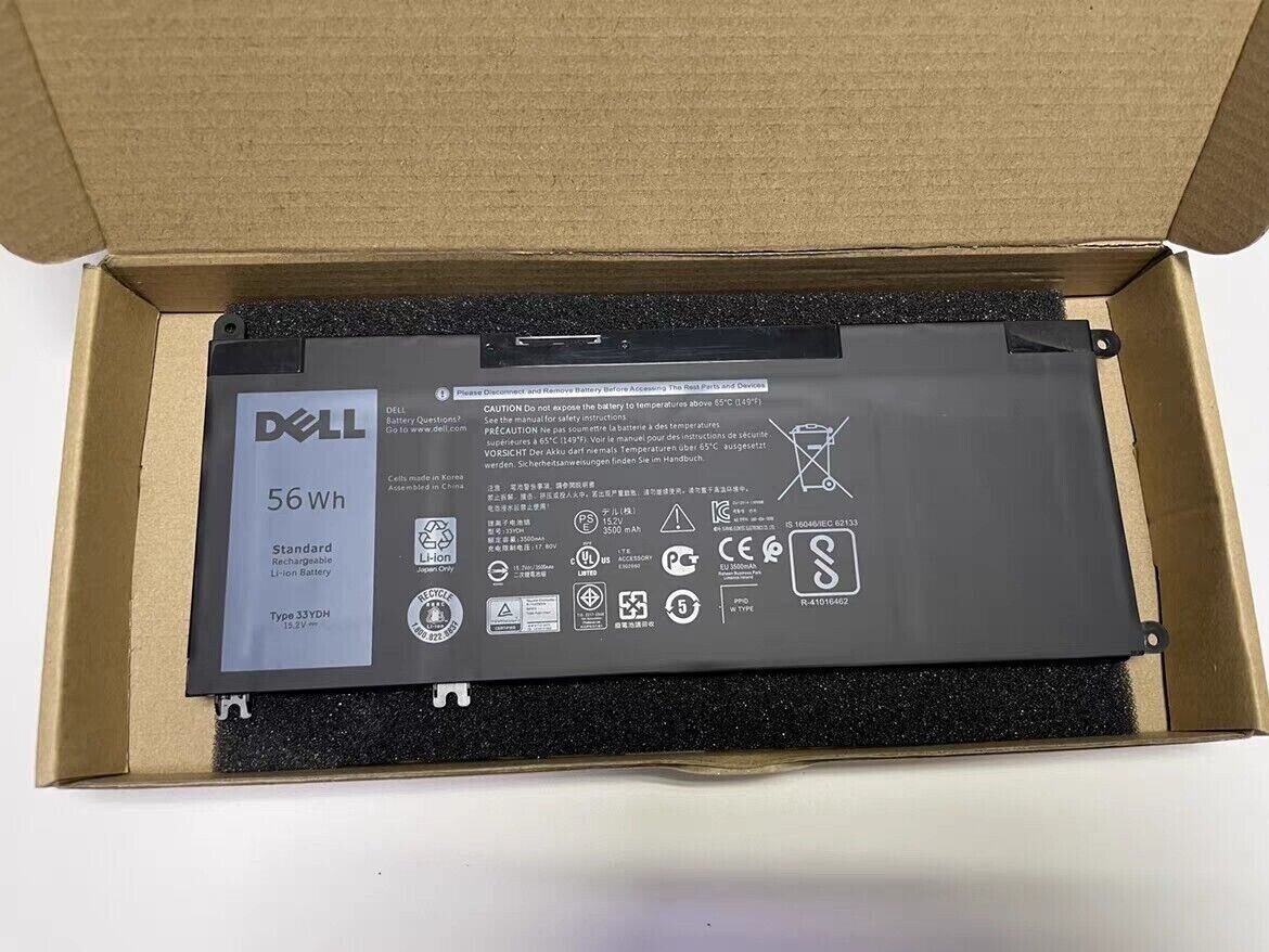 NEW OEM 56WH 33YDH Battery For Dell Latitude 7773 7577 7778 Inspiron 15 17 7000