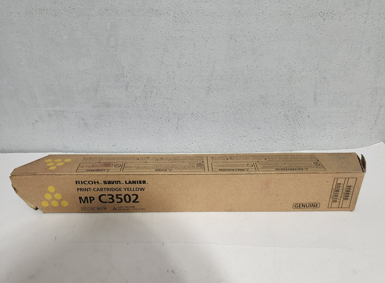 Ricoh MP C3502 841736 Yellow Toner Cartridge Genuine New Sealed Box 
