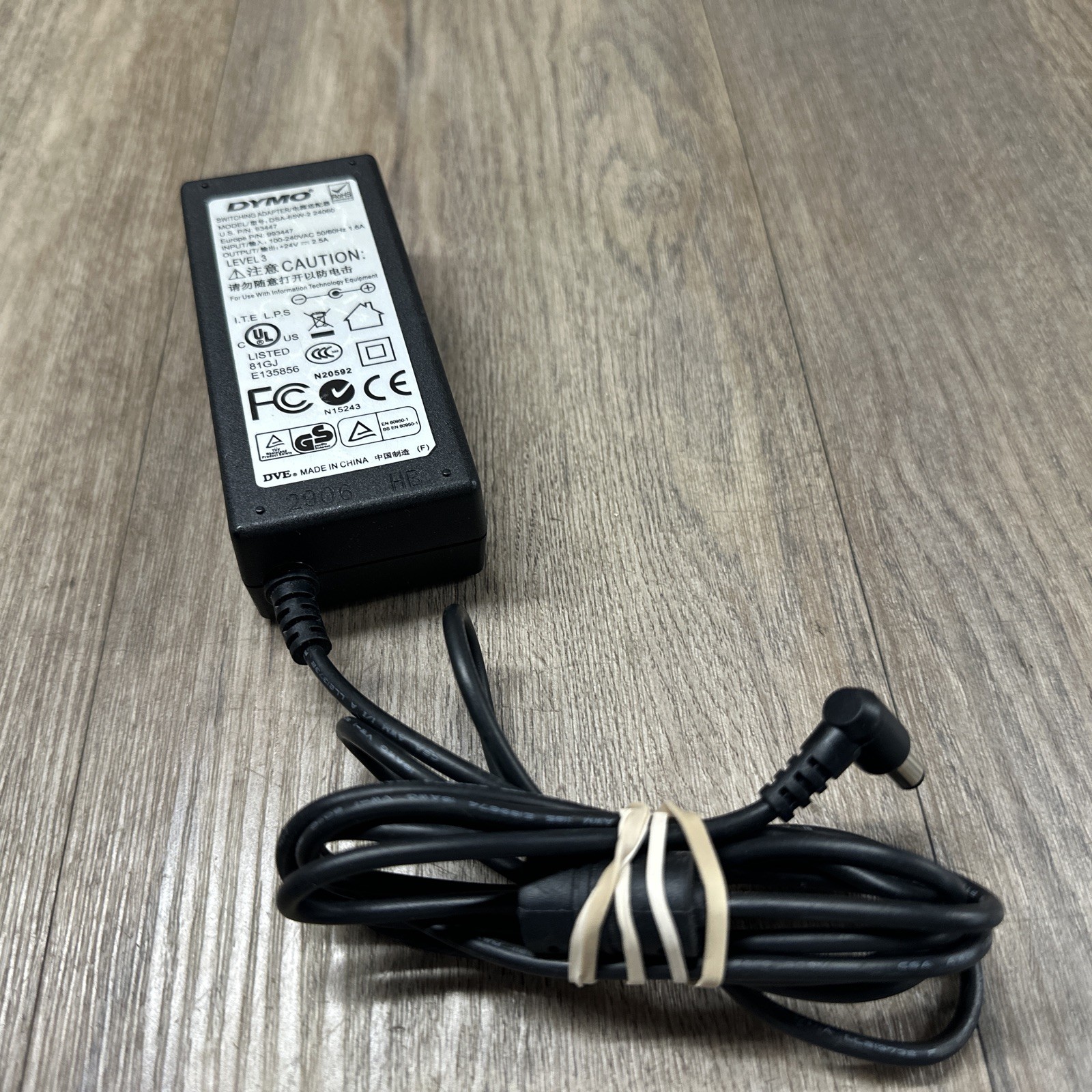 Dymo DSA-65W-2 24060 Label Printer AC Adapter 24V 2.5A Power Supply
