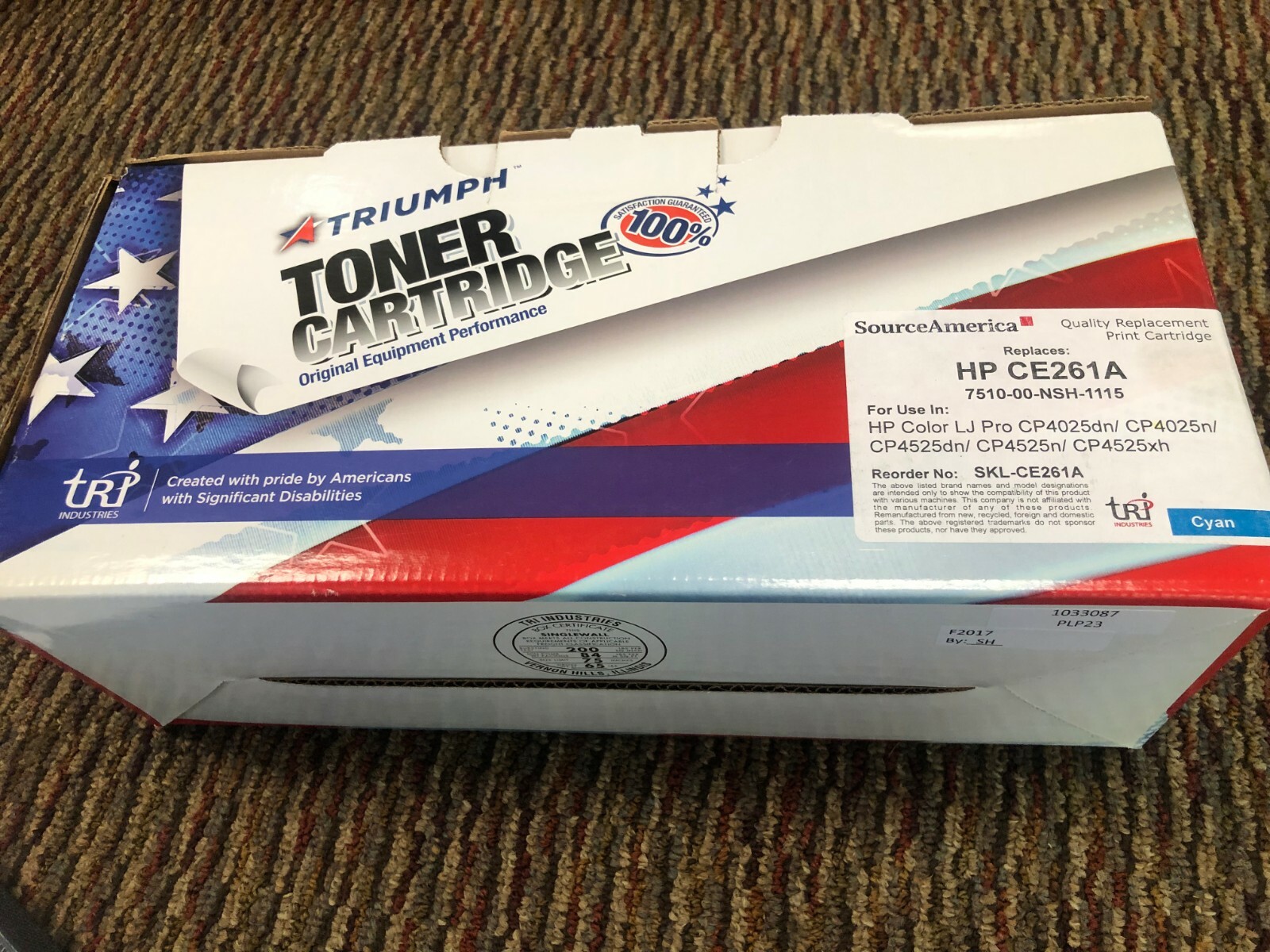 Triumph SKL-CE261A (648A) Laser Toner, Cyan Replaces HP CE261A