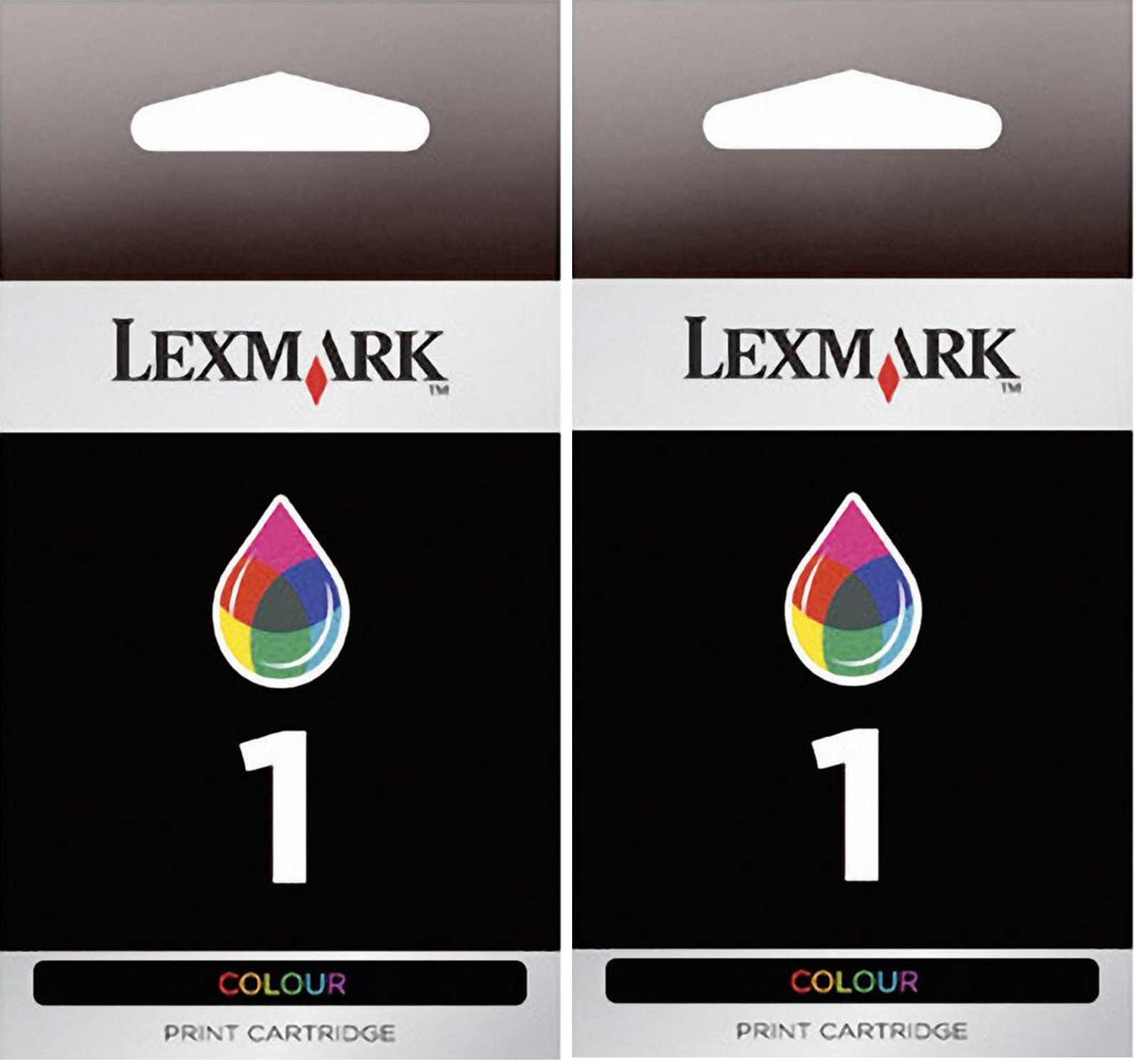 New Genuine Lexmark 1 2PK Ink Cartridges Box X Series X2350  Z Series Z730