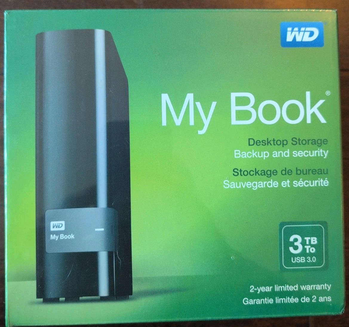 Western Digital My Book 3TB,External,5400RPM (WDBFJK0030HBK-NESN) HDD