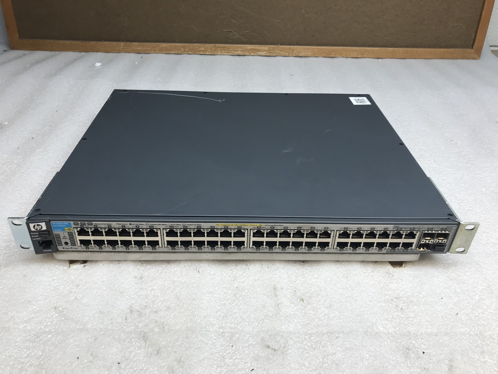 HP ProCurve 2910al-48G-PoE+ 48-Port Ethernet Switch J9148A with Rack Ears