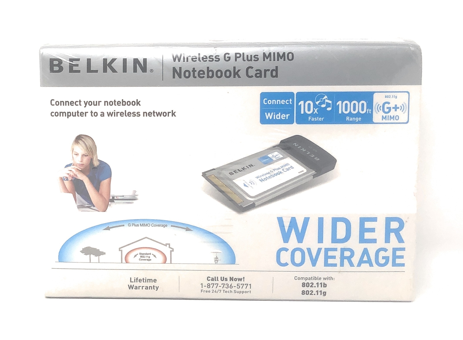 Belkin F5D9010 802.11g MIMO Wireless LAN CardBus PCMCIA Adapter