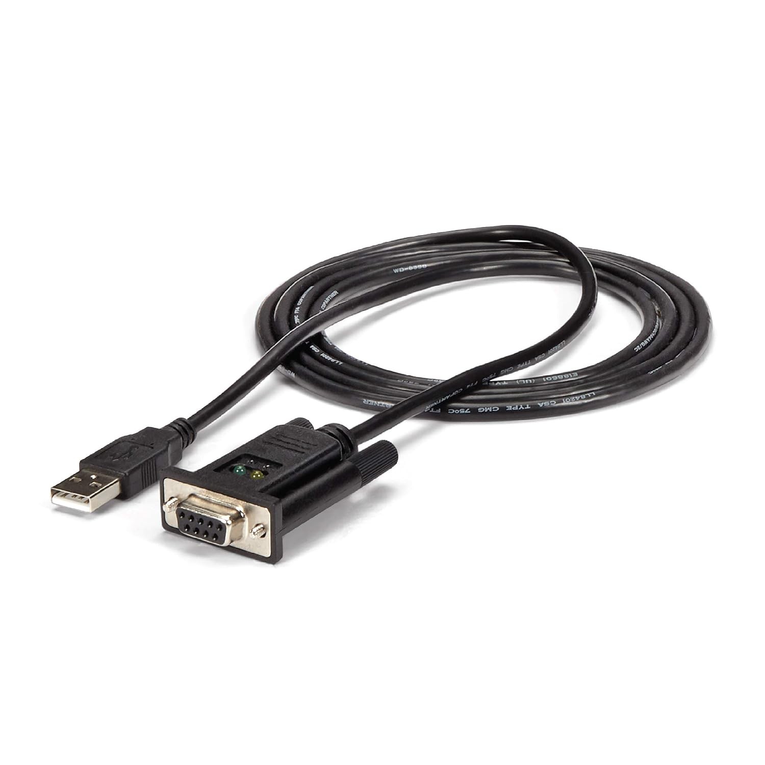 StarTech 6ft USB to Serial RS232 Adapter, Null Modem, TAA (ICUSB232FTN)