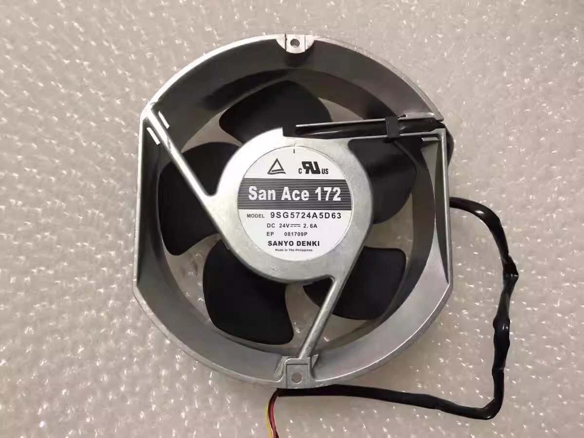 Sanyo 9SG5724A5D63 DC24V 2.6A 3-Wire Inverter Cooling Fan