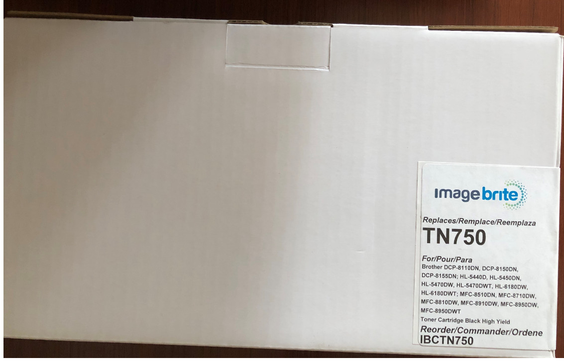 Image Brite Brother TN750 Black Compatible Laser 