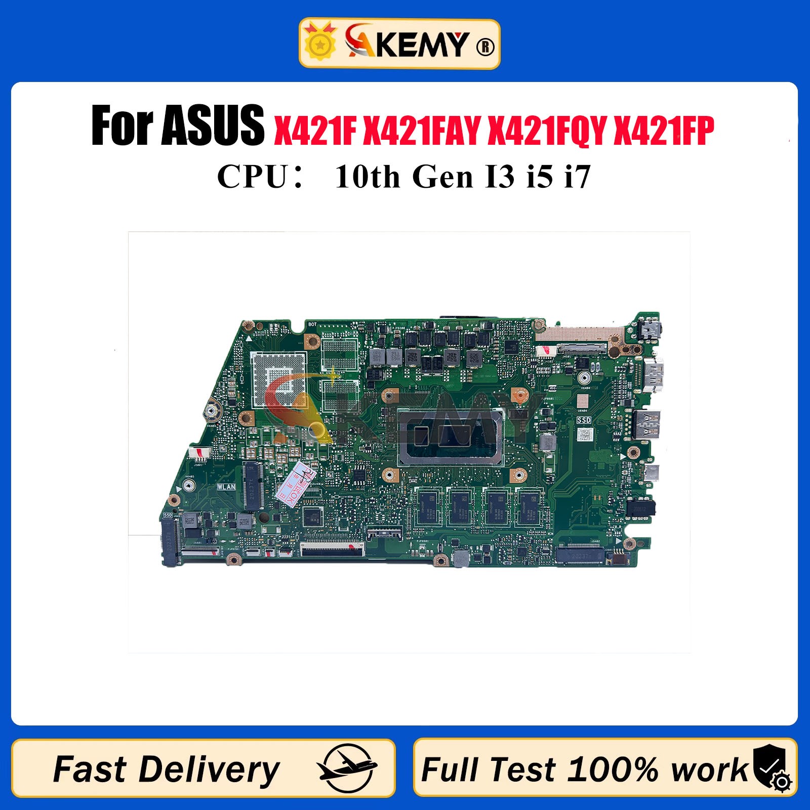 X421FAY Mainboard For Asus VivoBook X421FL X421FQY X421FA I5 I7 8G/16G-RAM V2G