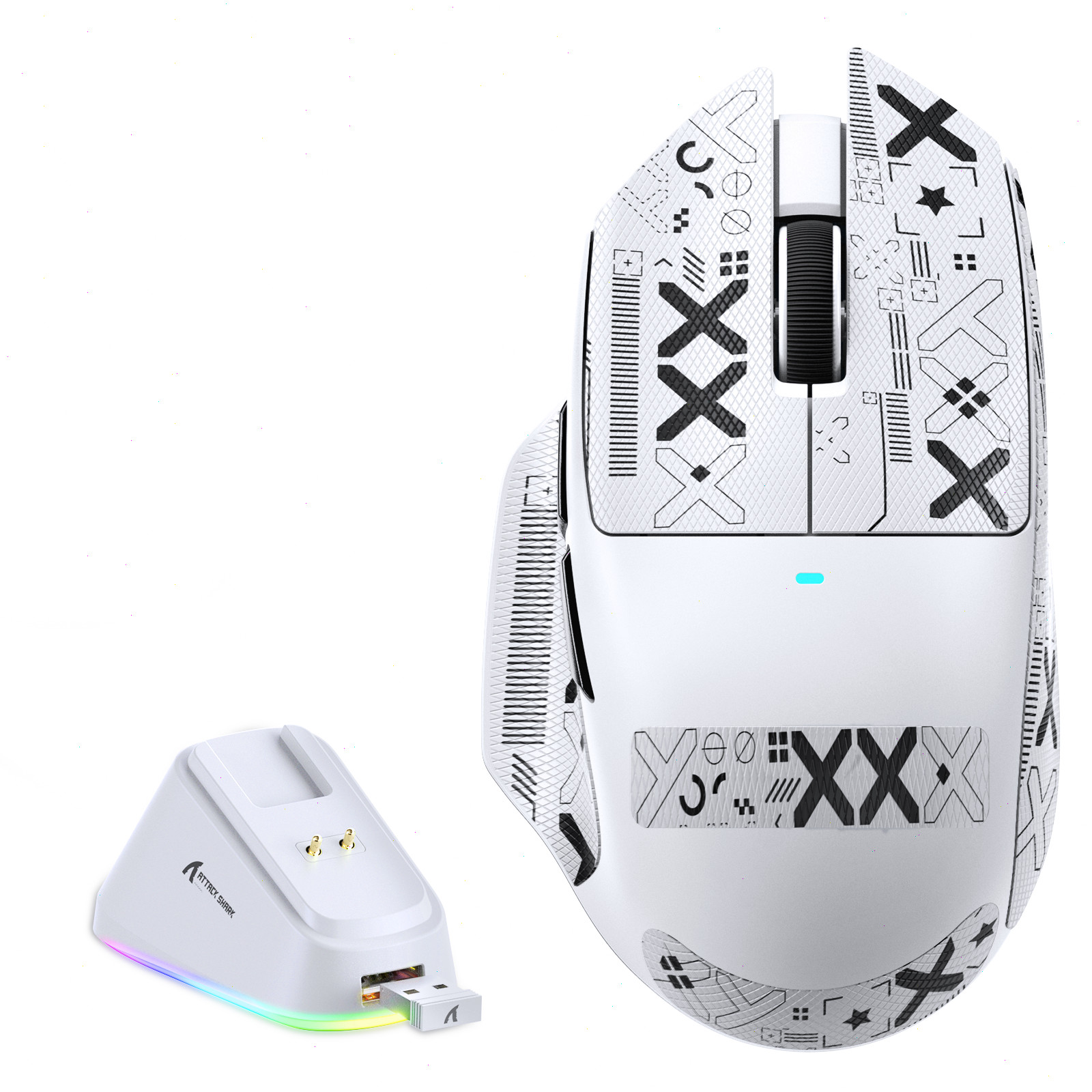 ATTACK SHARK V6 Tri‑Mode 65g Lightweight Gaming Mouse PAW3311 Bluetooth 5.2
