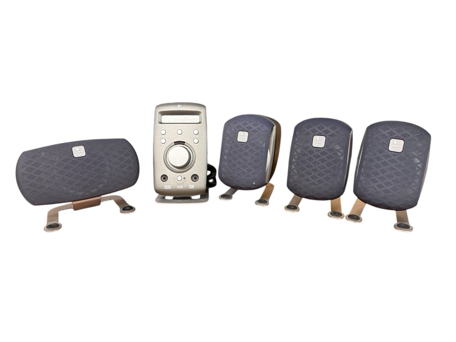 Logitech Z-680 Control POD + 3 Satellite Speakers  & Center Speaker | Tested