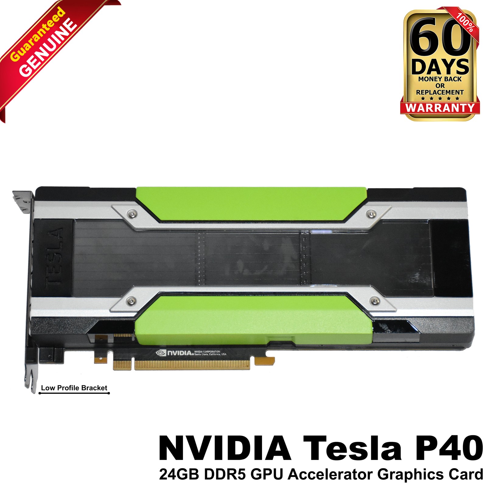 NVIDIA Tesla P40 24GB GDDR5 PCIe 3.0 x16 GPU Accelerator Card 900-2G610-0000-000