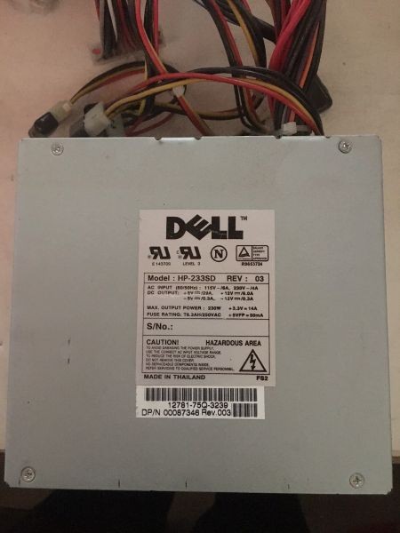 Pwr supply, 157w, rev 02, hpr1603a302, dp/n  00087346