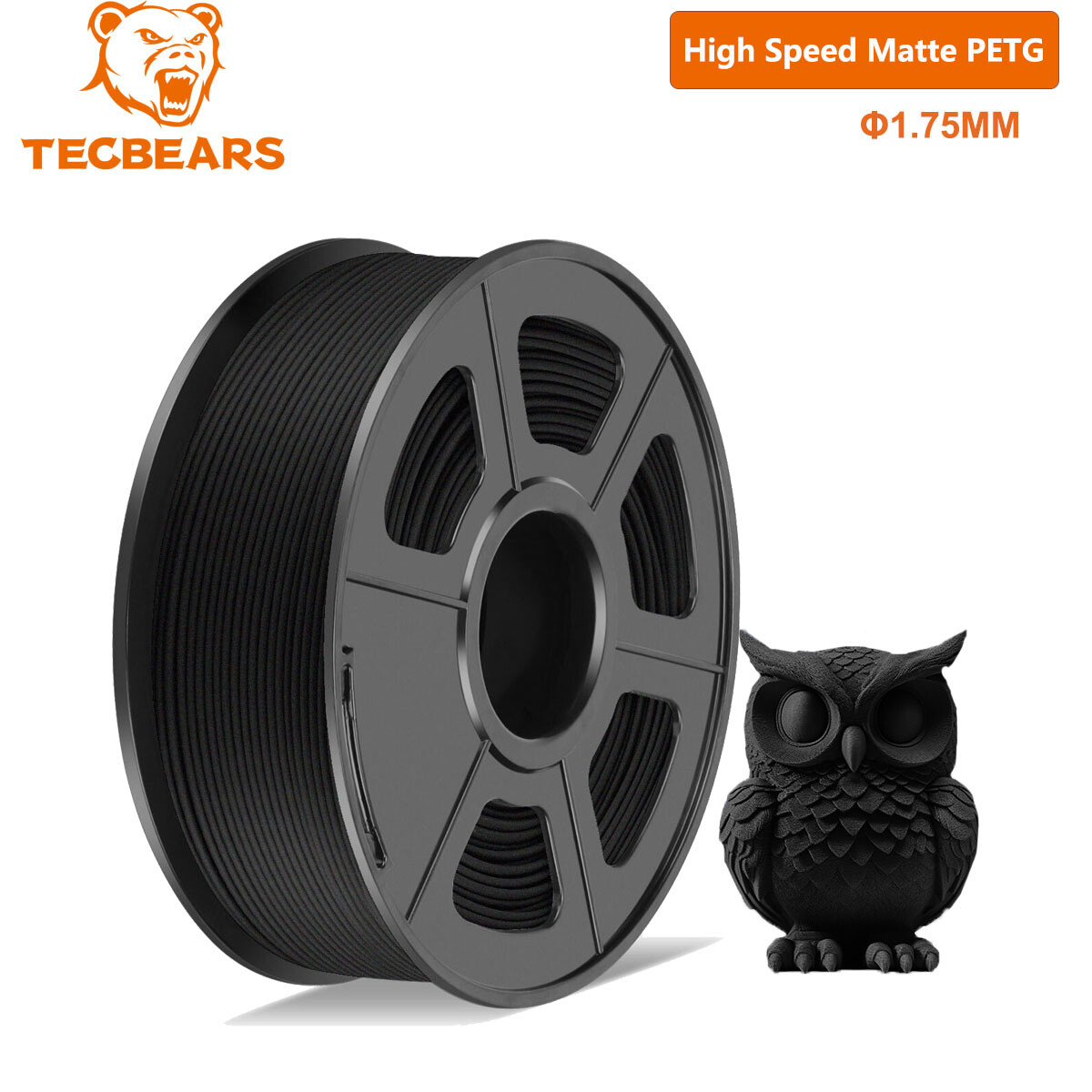 TECBEARS 5/10/20KG PETG High Speed PLA Matte PLA+SILK  3D Printer Filament LOT