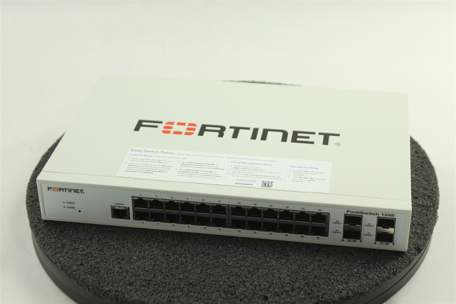 Fortinet FortiSwitch 124E FS-124E 24-Port Gigabit Managed Ethernet Switch