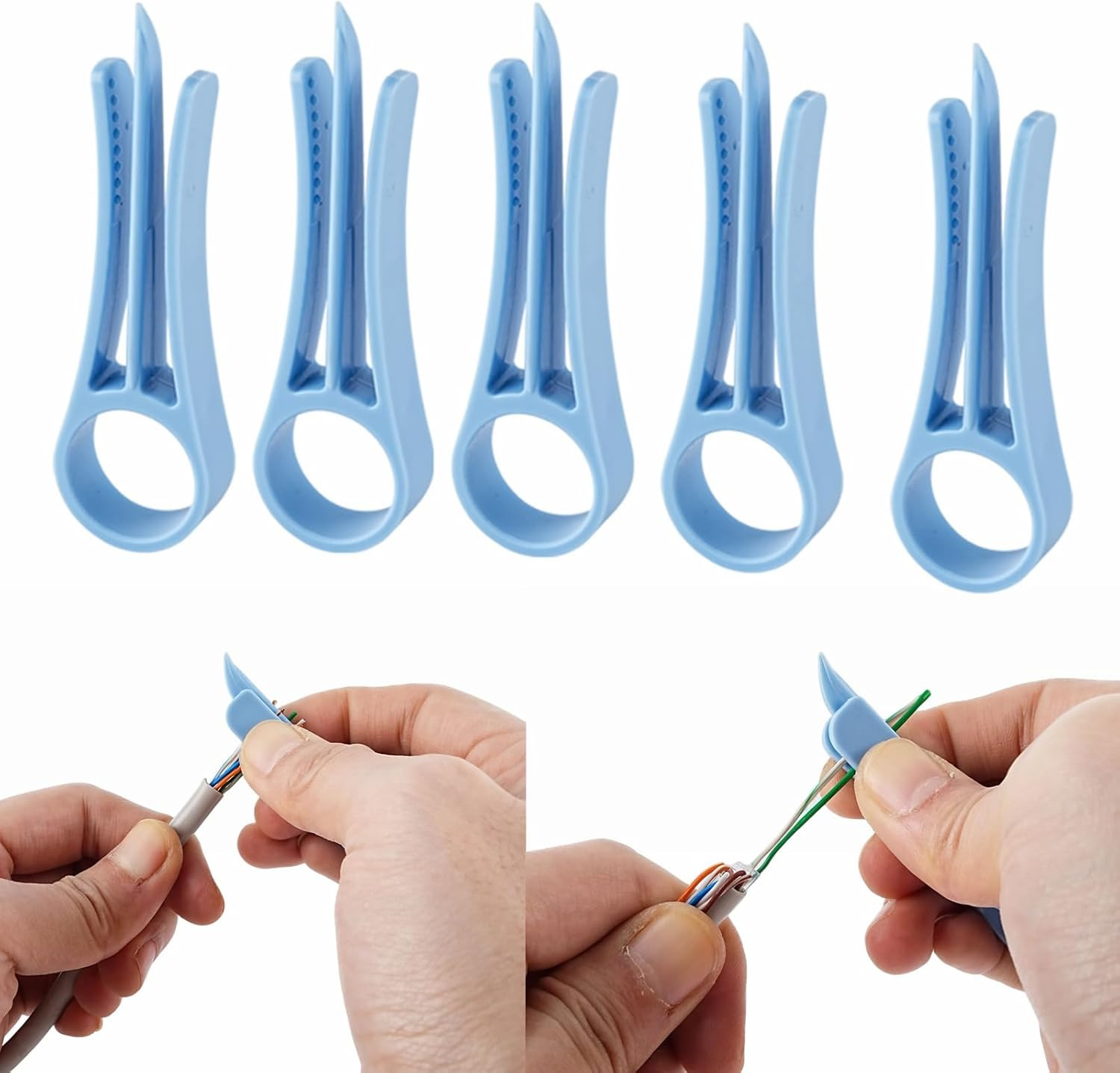 5 PCS Network Cable Untwist Tool,Wires Separator Tools, Wire Straightener
