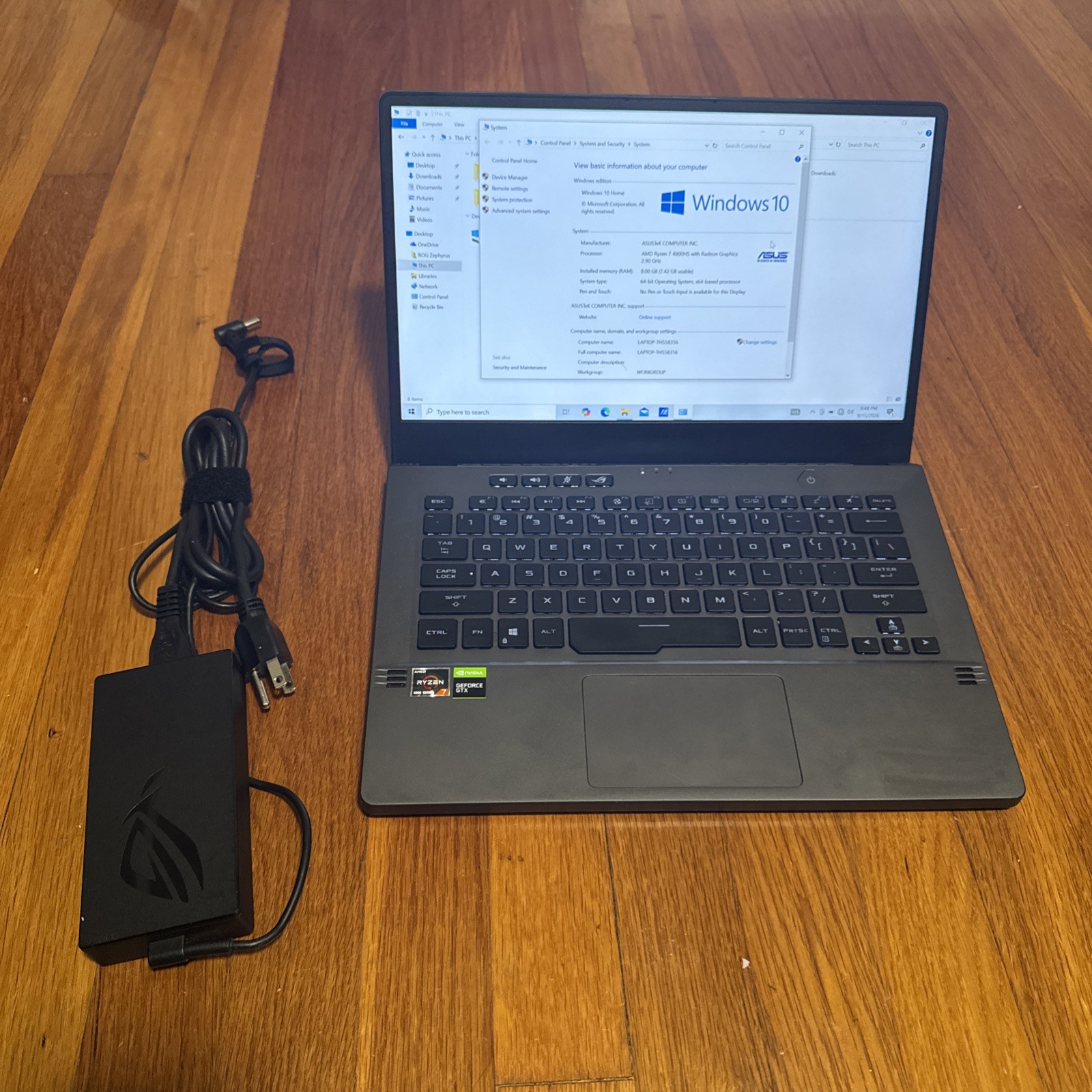 ASUS ROG Zephyrus G14 GA401I 14" AMD Ryzen 7 4800HS 8GB RAM 256GB SSD GTX 1650 M