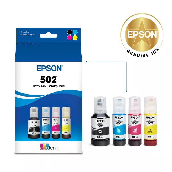 EPSON 502 BLACK MULTIPACK INK BOTTLES - CYAN - BCS): HIGH YIELD INK SERIES