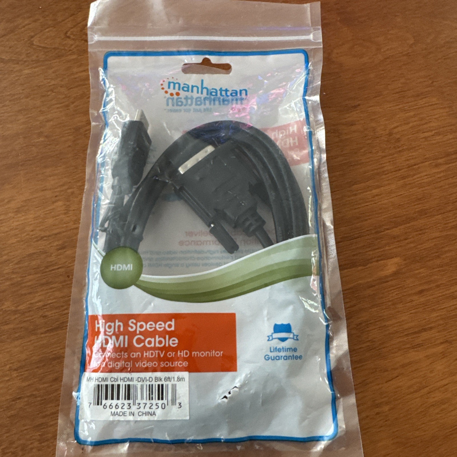 Manhattan Premium Cable MH HDMI-D, 6ft/1.8m