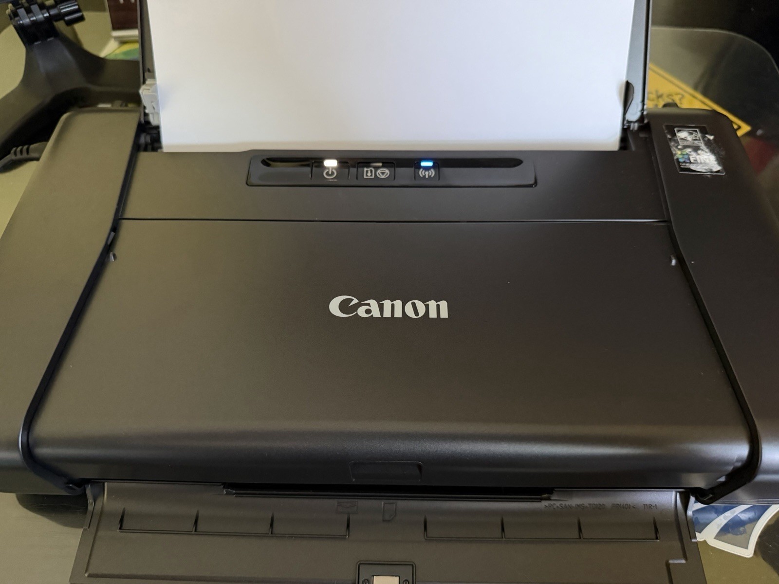 Canon PIXMA iP110 Wireless Black Mobile Printer Tested And Works. Two Black Ink