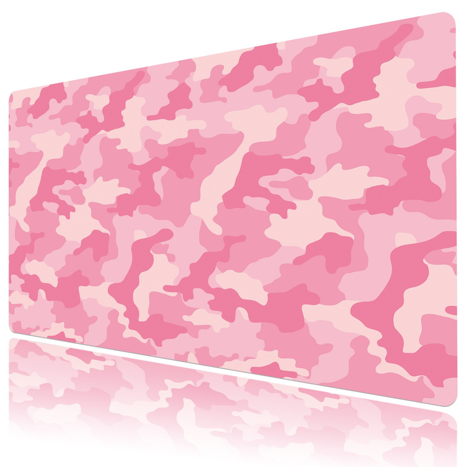 Modern Minimalist Abstract Pastel Pink Desk Mat for Keyboard and Mouse Desk Pad