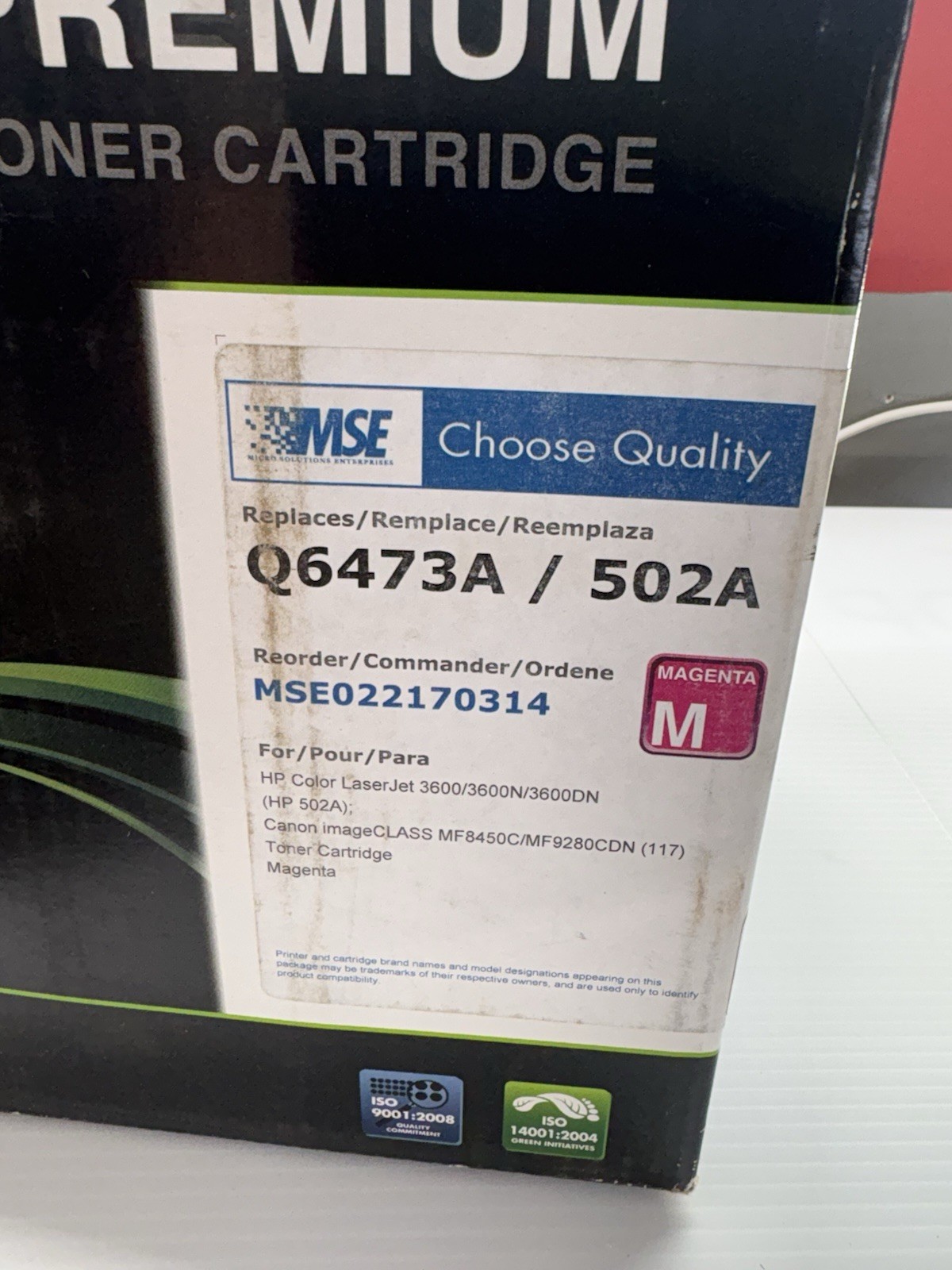 MSE Q6473A/502A Toner Cartridge Magenta New In Box Sealed 