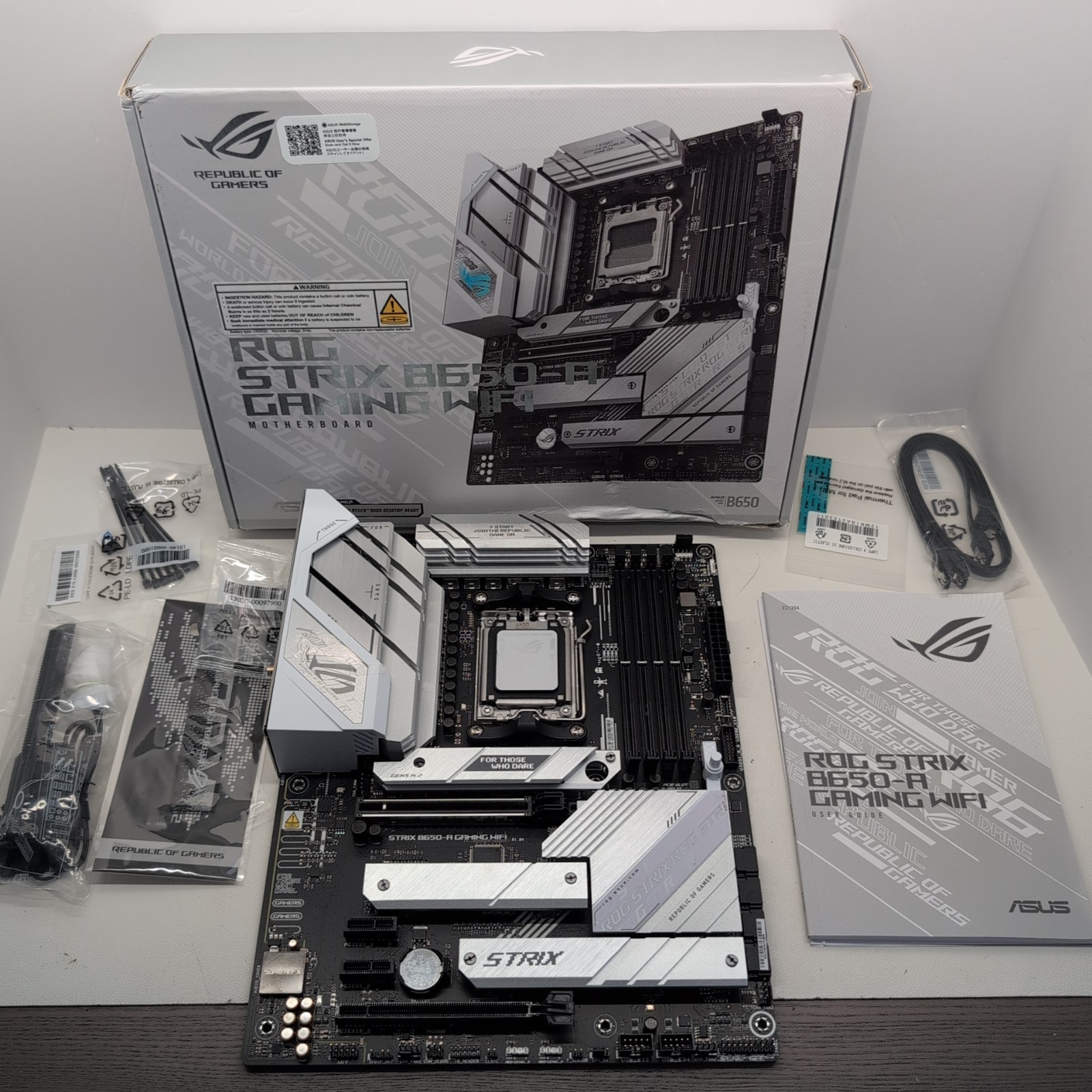 Asus ROG Strix B650-A Gaming WiFi Motherboard AM5 DDR5 ATX - Bent Pins