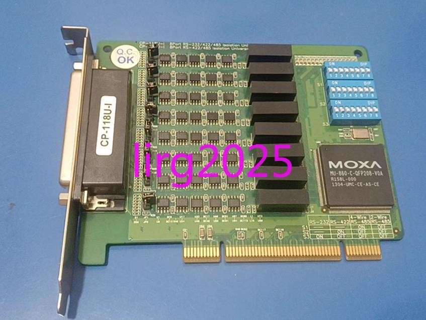1pc used MOXA CP-118U-I 8-port RS232 422 485 PCI card