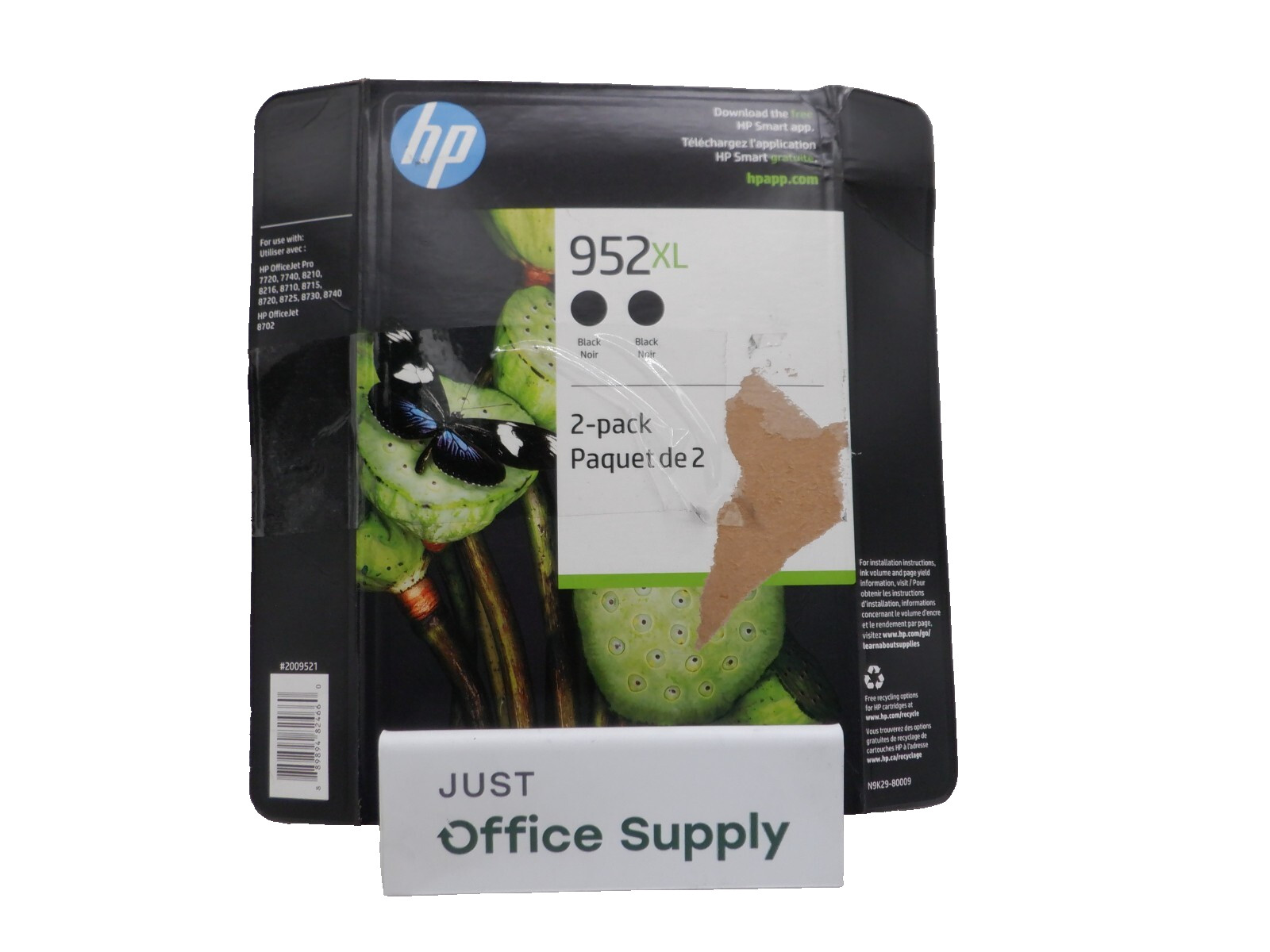 Genuine OEM HP 952XL N9K29BN Black 2 Pack Ink 
